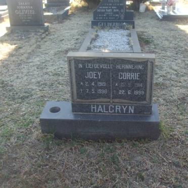 HALGRYN Corrie 1914-1999 &amp; Joey 1919-1990