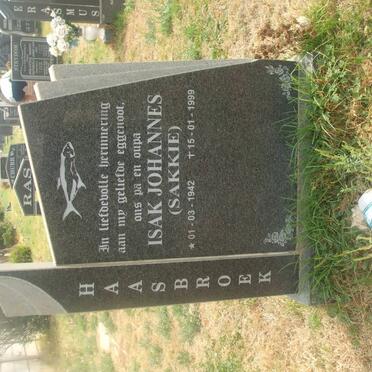 HAASBROEK Isak Johannes 1942-1999