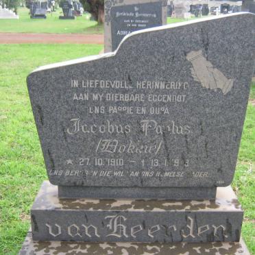 HEERDEN Jacobus Paulus, van 1910-1973