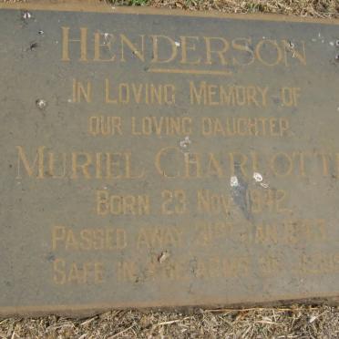 HENDERSON Muriel Charlotte 1942-1943
