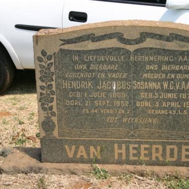HEERDEN Hendrik Jacobus 1869-1952 &amp; Susanna W.C. VAN AARDT 1872-1955