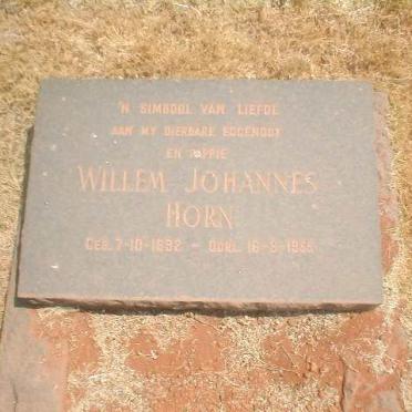 HORN Willem Johannes 1892-1955