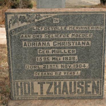 HOLTZHAUSEN Adriana Christiana nee MULLER 1858-1904