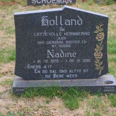 HOLLAND Nadine 1975-1996