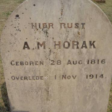 HORAK A.M. 1816-1914