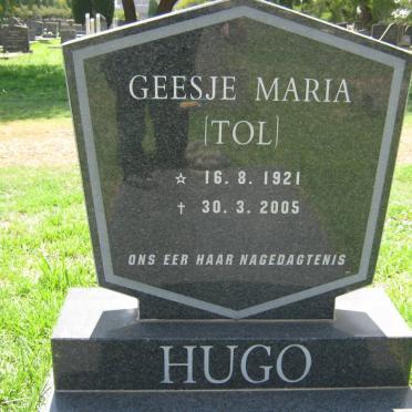 HUGO Geesje Maria 1921-2005