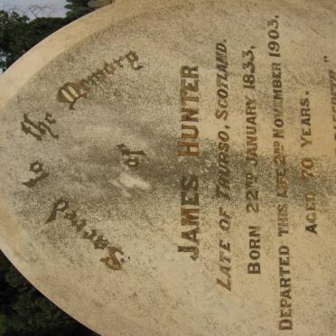 HUNTER James 1833-1903
