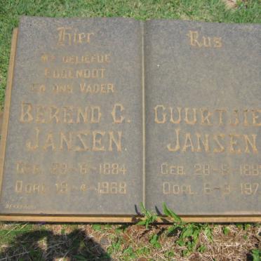 JANSEN Berend C. 1884-1968 &amp; Guurtjie 1888-1977