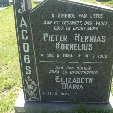 JACOBS Pieter Hermias Cornelius 1924-1988 &amp; Elizabeth Maria 1927-
