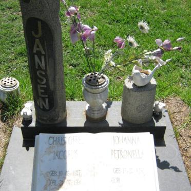 JANSEN Christoffel Jacobus 1927-1991 &amp; Johanna Petronella 1930-