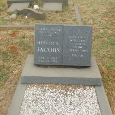 JACOBS Hester S. 1913-1996