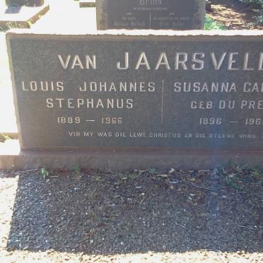 JAARSVELD Louis Johannes Stephanus, van 1889-1966 &amp; Susanna Carolina DU PREEZ 1896-1962