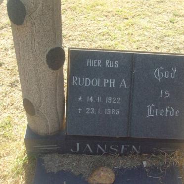 JANSEN Rudolph A. 1922-1985