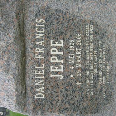 JEPPE Daniel Francis 1926-2006