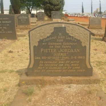 JORDAAN Pieter 1925-1963