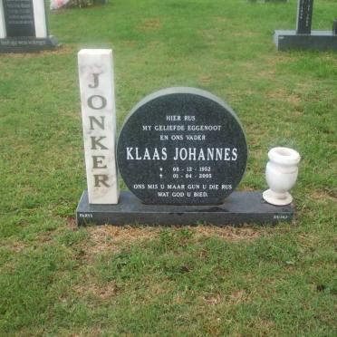 JONKER Klaas Johannes 1952-2005