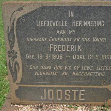 JOOSTE Frederik 1908-1966