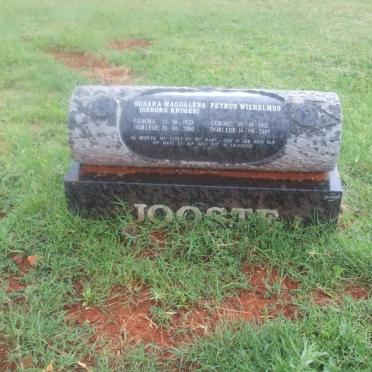 JOOSTE Petrus Wilhelmus 1921-2005 &amp; Susara Magdalena KRUGER 1923-2003