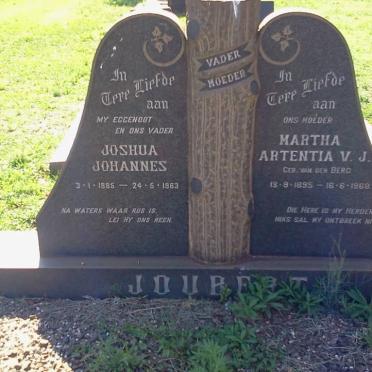 JOUBERT Joshua Johannes 1885-1963 &amp; Martha Artentia V.J. VAN DEN BERG 1895-1968