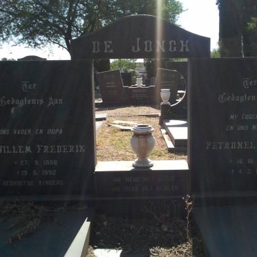 JONGH Willem Frederik, de 1906-1992 &amp; Petronella A.C. 1904-1983