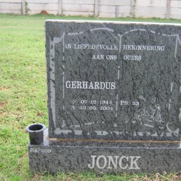 JONCK Gerhardus 1944-2004