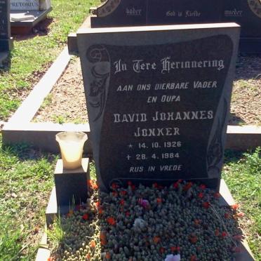 JONKER David Johannes 1926-1984
