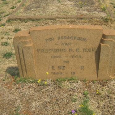 KAN Frederik D.G. 1864-1942 &amp; Elise C. 1866-1958