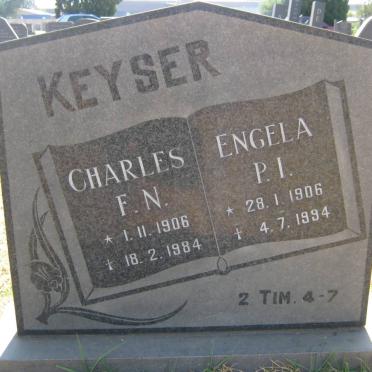 KEYSER Charles F.N. 1906-1984 &amp; Engela P.I. 1906-1994