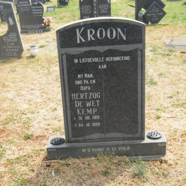 KROON Hertzog De Wet Kemp 1915-1999