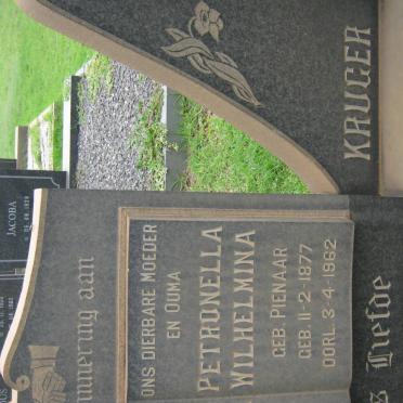 KRUGER Petronella Wilhelmina nee PIENAAR 1877-1962 :: KRUGER David J. 1898-1973 :: FREISLICH Aletta Margaretha nee KRUGER -1963