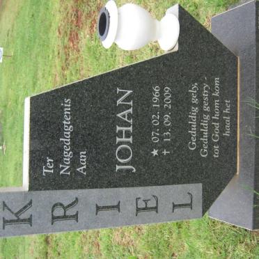 KRIEL Johan 1966-2009