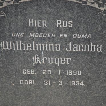 KRUGER Wilhelmina Jacoba 1890-1934