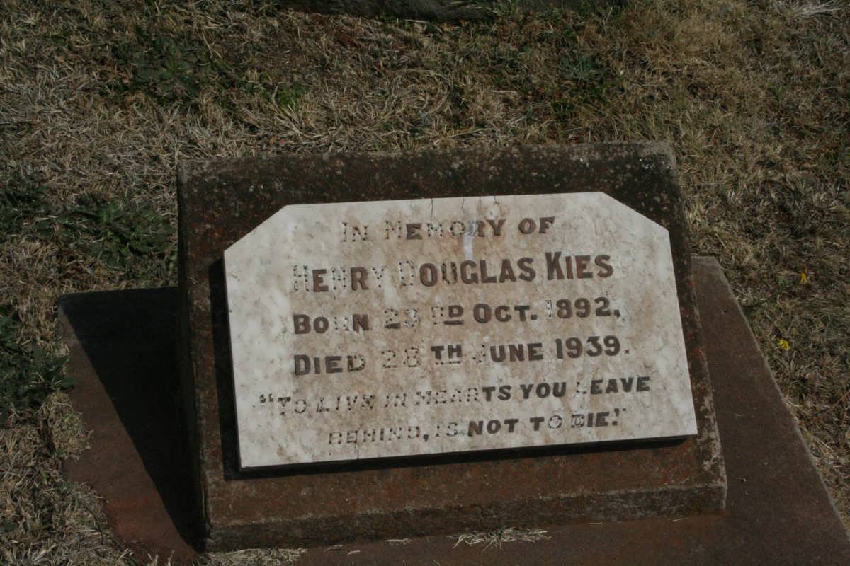 KIES Henry Douglas 1892-1939