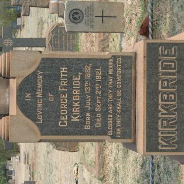 KIRKBRIDE George Frith 1862-1921