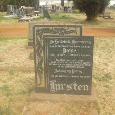 KIRSTEN Danie 1937-1967