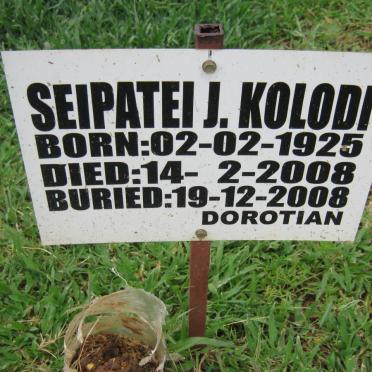 KOLODI Seipatei J. 1925-2008