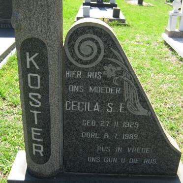 KOSTER Cecila S.E. 1929-1989