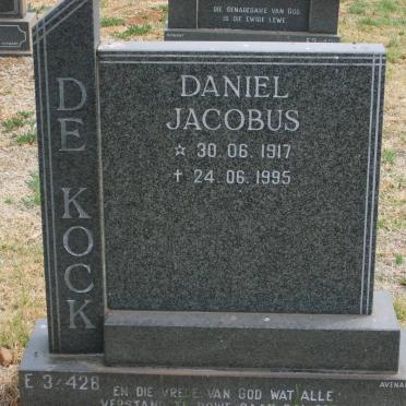 KOCK Daniel Jacobus, de 1917-1995