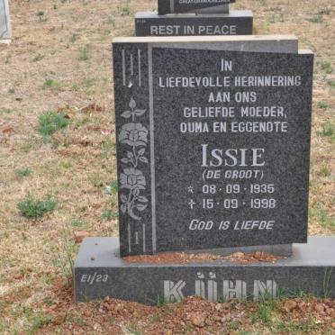 KÜHN Issie nee DE GROOT 1935-1998