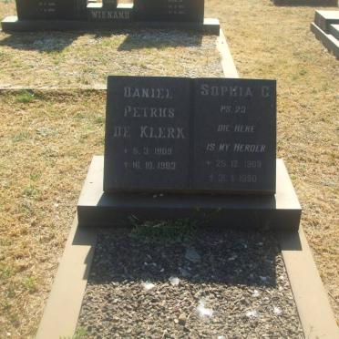 KLERK Daniel Petrus, de 1909-1983 &amp; Sophia C. 1909-1990