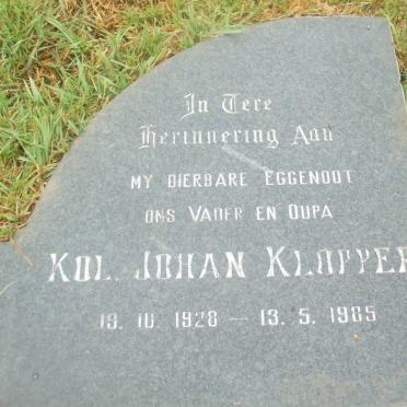 KLOPPER Johan 1928-1985