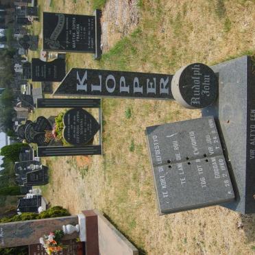 KLOPPER Rudolph John 1960-1991