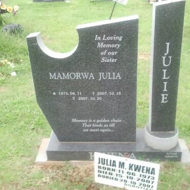 KWENA Mamorwa Julia 1973-2007