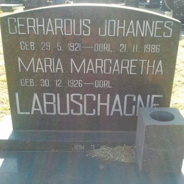 LABUSCHAGNE Gerhardus Johannes 1921-1986 &amp; Maria Margaretha 1926-