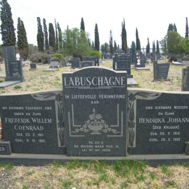 LABUSCHAGNE Frederik Willem Coenraad 1911-1981 &amp; Hendrika Johanna KRUGER 1915-1990 
