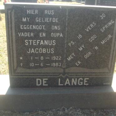 LANGE Stefanus Jacobus, de 1922-1983