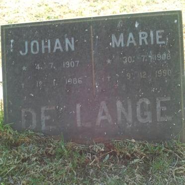 LANGE Johan, de 1907-1986 &amp; Marie 1908-1990