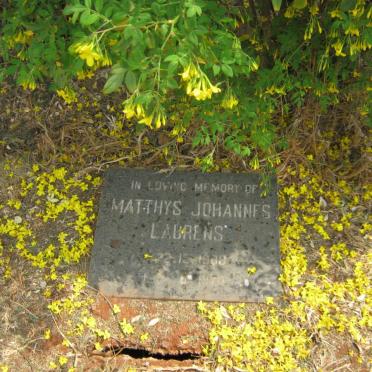 LAURENS Matthys Johannes 1908-197?