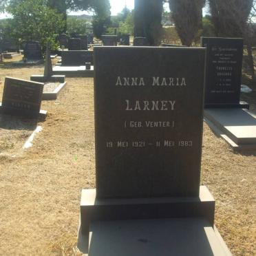 LARNEY Anna Maria nee VENTER 1921-1983