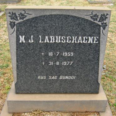 LABUSCHAGNE M.J. 1959-1977